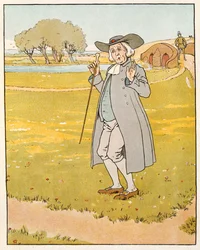 Der Küster war erstaunt, Illustration aus Die goldene Gans